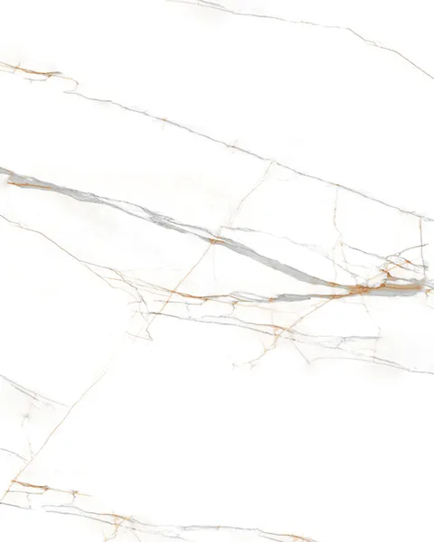 Cracked Calacatta kuvars deseni